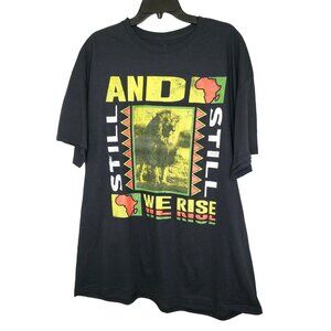 Well Worn Los Angeles: And Still We Rise Lion and Africa Logo 2XL T-Shirt, 100%